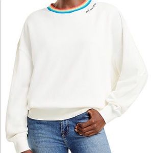 New. Spiritual Gangster Sol Searcher rainbow white crew pullover. Size L. Tag on